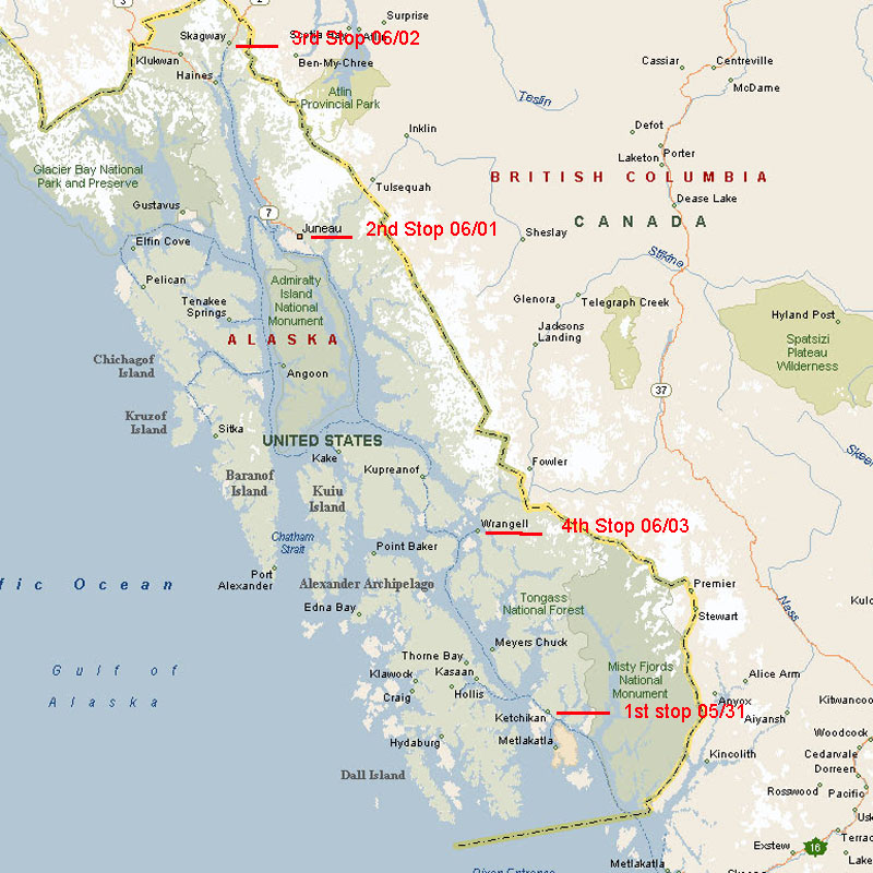 Map Of Alaska Showing Port Protection United States Map