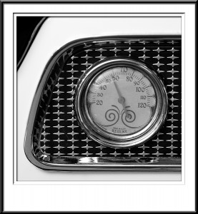 1956 Studebaker Closeup - Dash Thermometer