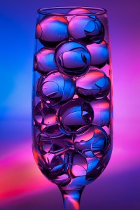 Blue and Purple Liquid Marbles